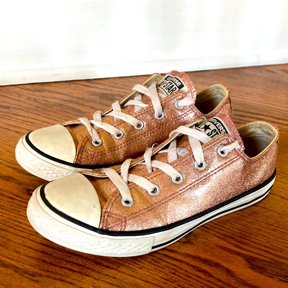 Converse All Star Pink Glitter - Sz 3 Junior